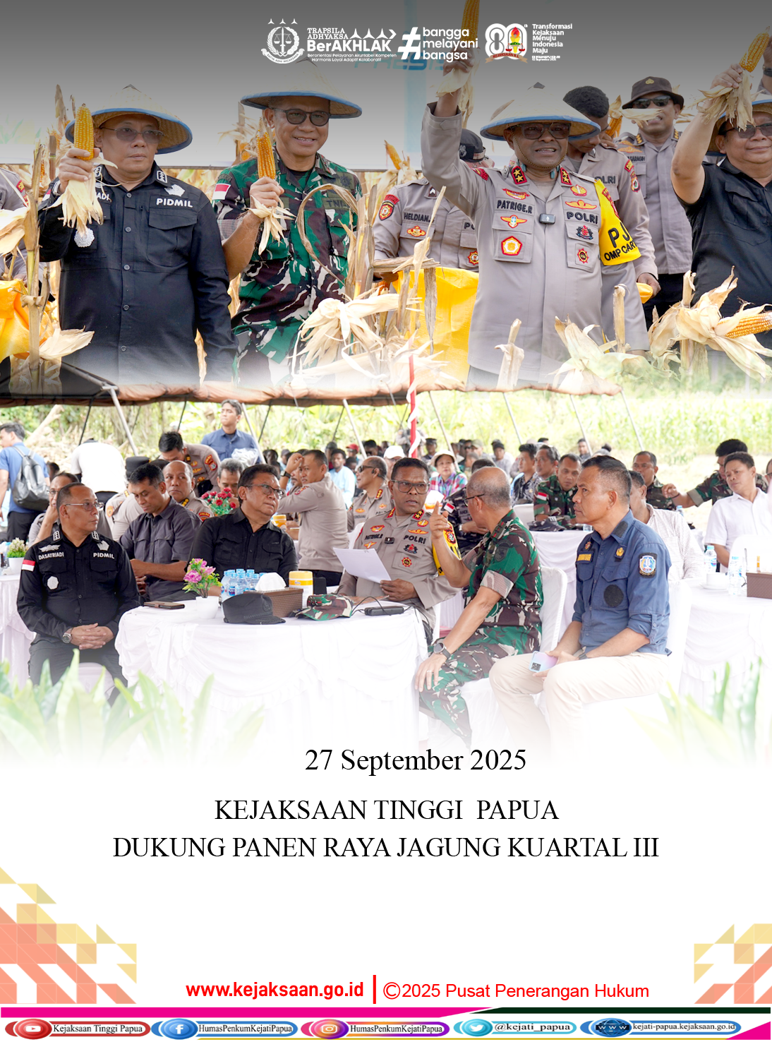 KEJATI PAPUA DUKUNG PANEN RAYA JAGUNG KUARTAL III