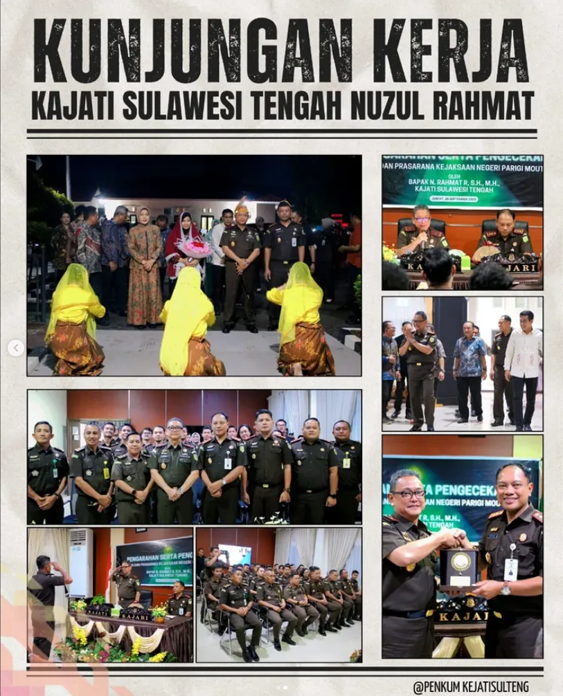 RANGKAIAN KUNJUNGAN KERJA KAJATI SULTENG DORONG OPTIMALISASI KINERJA DAN PUBLIKASI POSITIF DI KABUPATEN PARIGI