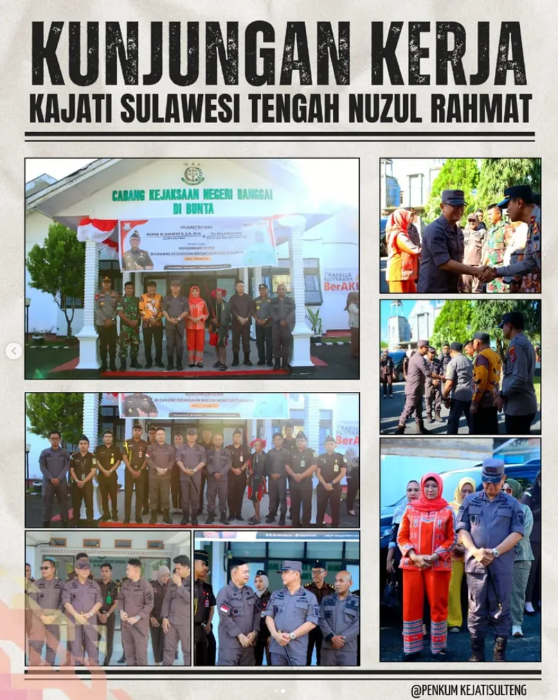 KAJATI SULTENG DORONG KOORDINASI LINTAS SEKTOR DAN PROFESIONALISME APARATUR KEJAKSAAN DI BUNTA