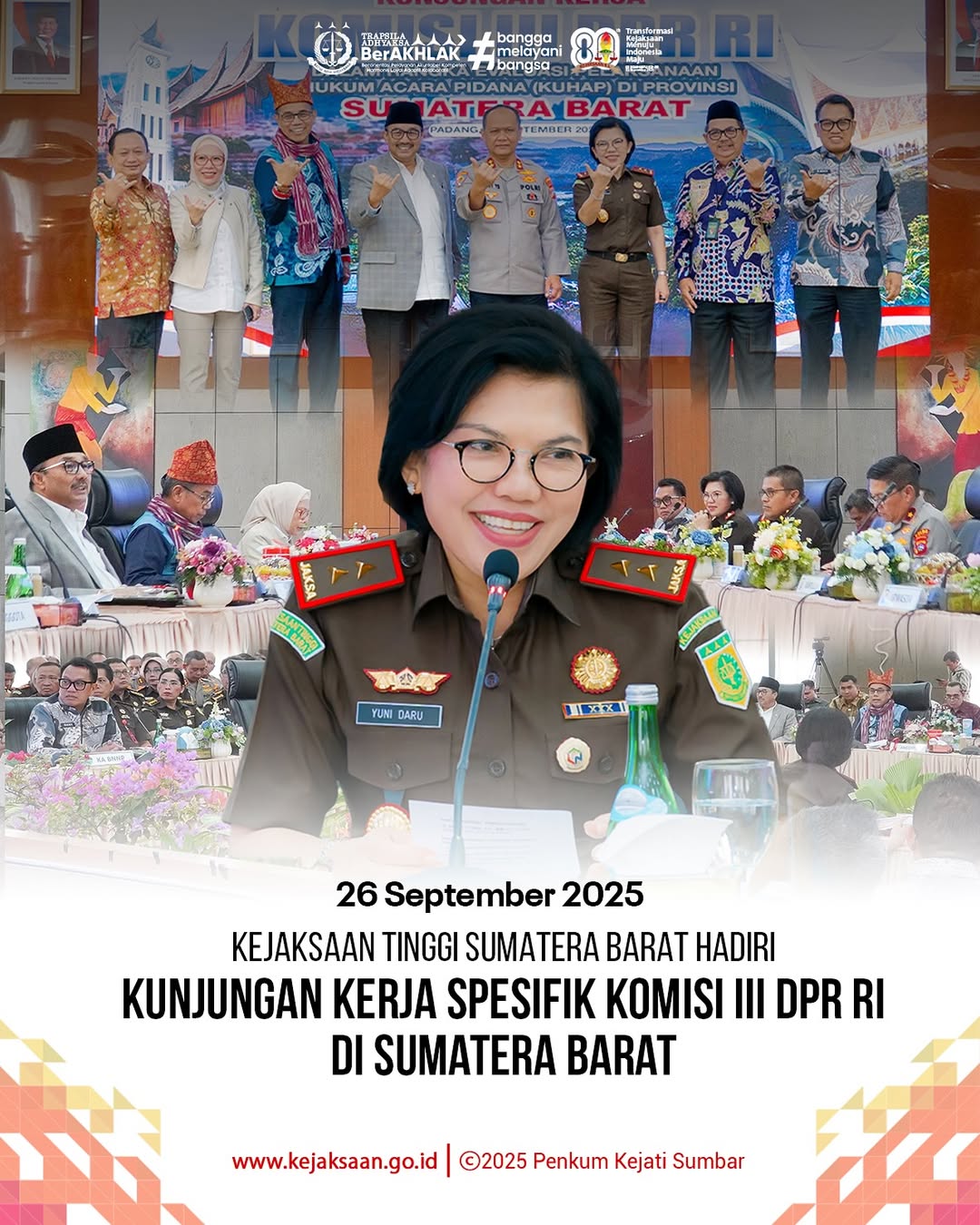 kunjungan kerja spesifik Komisi III DPR RI masa persidangan I Tahun Sidang 2025-2026