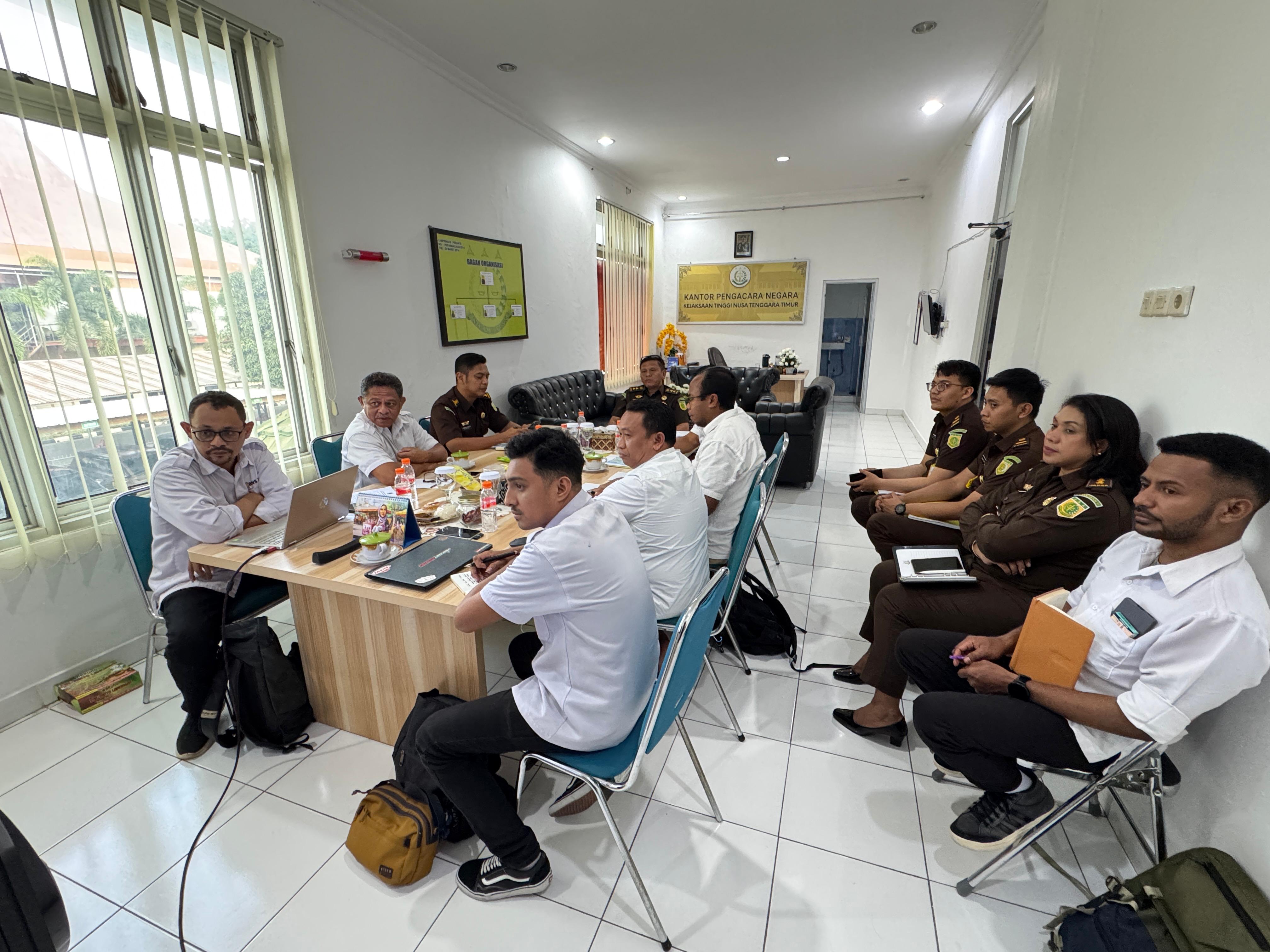 Bahas Pengadaan Tanah Embung Anak Munting BBWS NT II Minta Pendapat Hukum Kejati NTT
