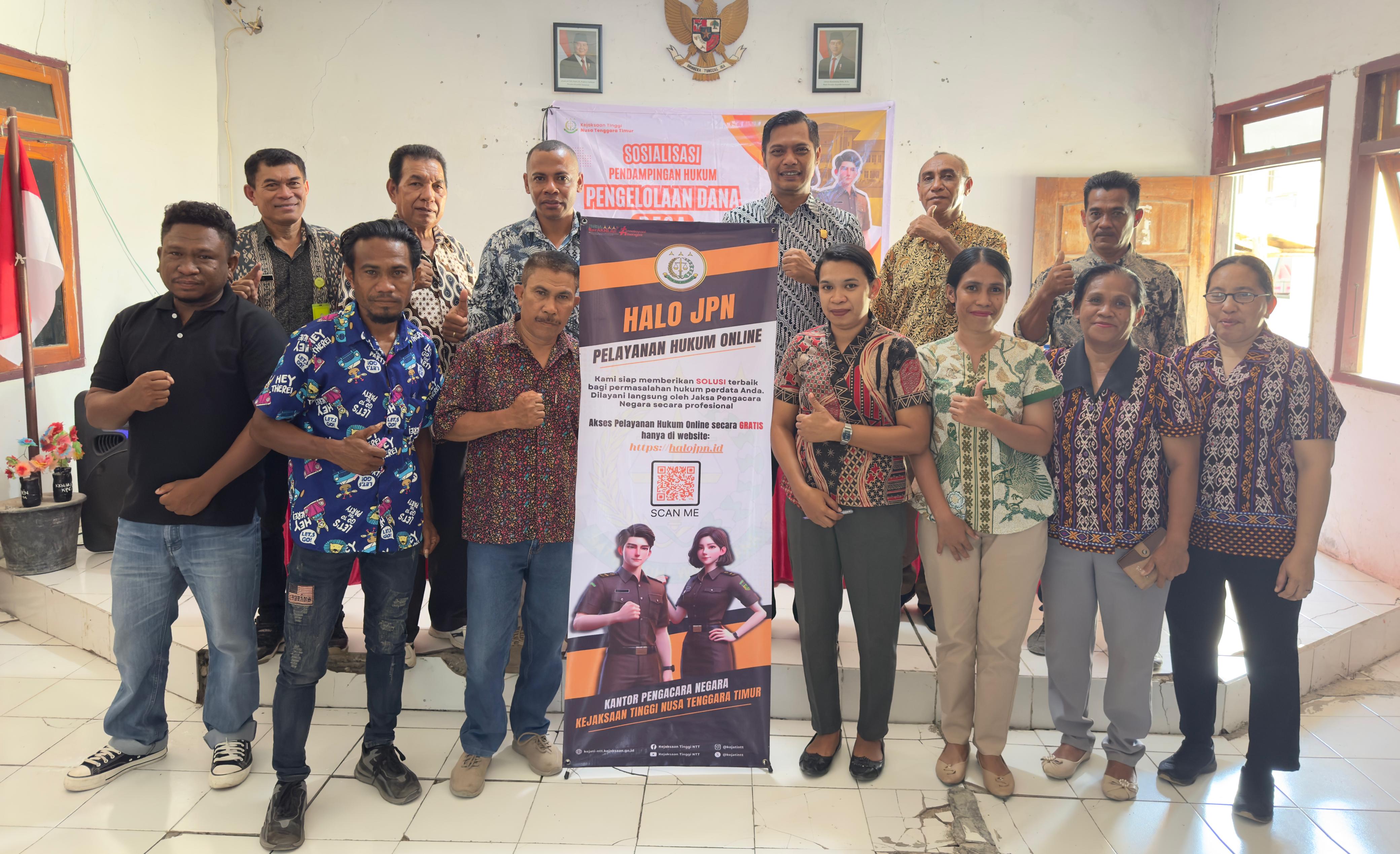 Kejati NTT Dampingi Desa Oebelo Pastikan Dana Desa Kelola Secara Akuntabel dan Bebas Risiko Hukum