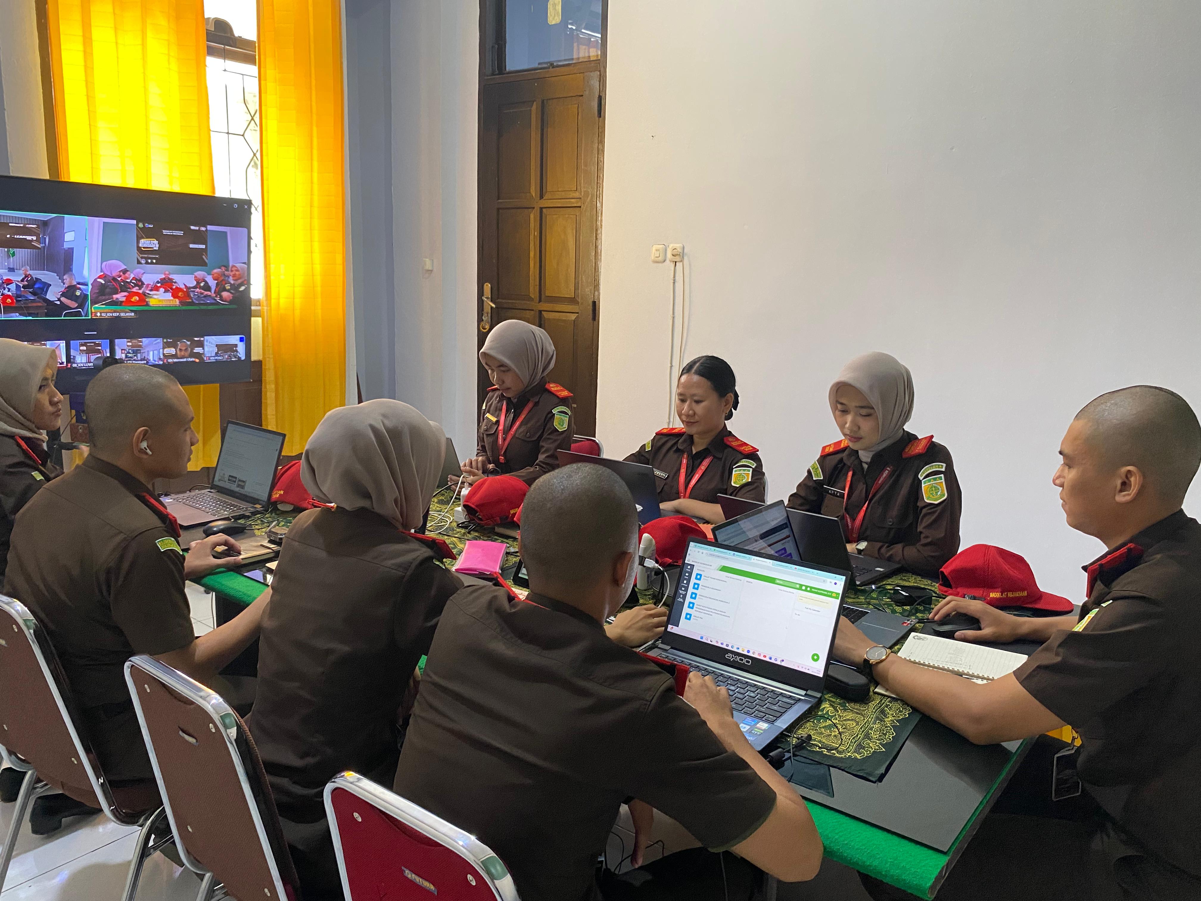 Hari Ke-3 Pelaksanaan Latsar CPNS Golongan III Kejaksaan Negeri Kepulauan Selayar