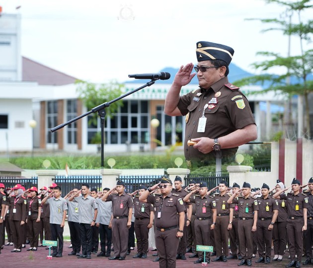 Apel Pagi Gabungan Kejati Sulbar dan Kejari Mamuju
