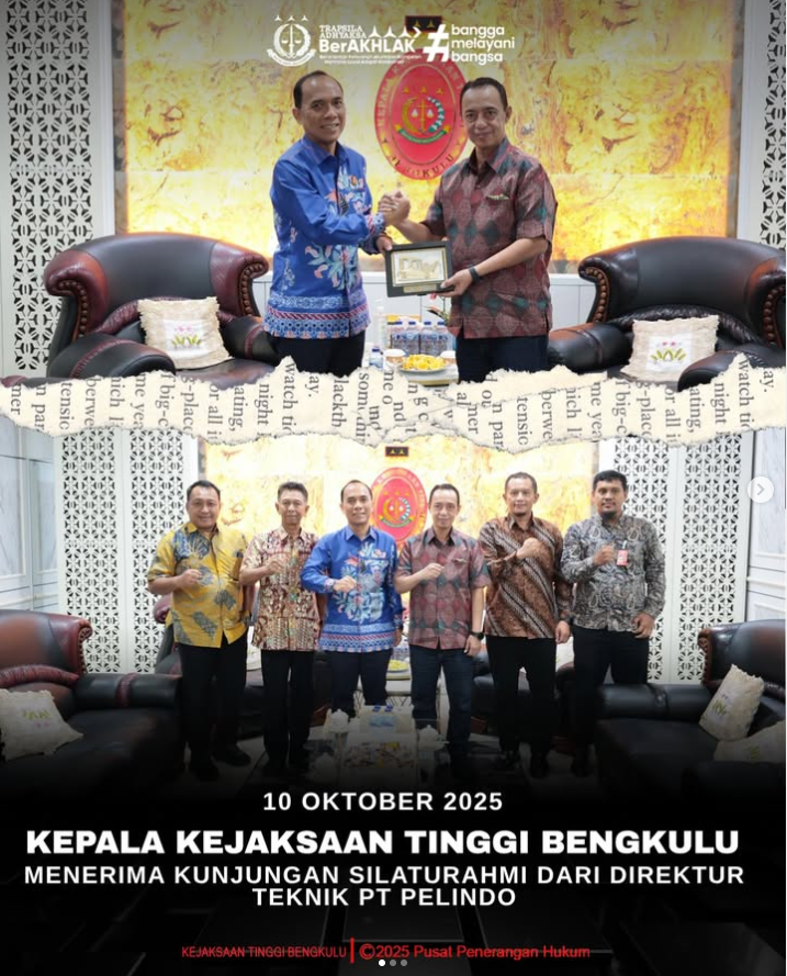 Kejaksaan Tinggi Bengkulu Terima Kunjungan Direktur Teknik PT Pelindo