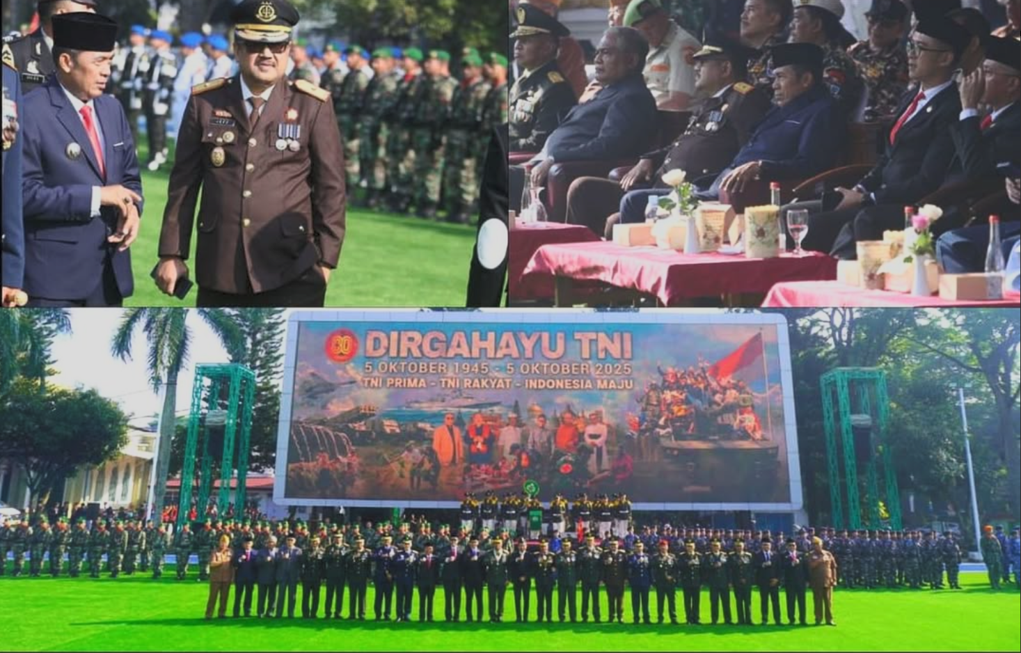 Upacara Peringatan Hari Ulang Tahun Tentara Nasional Indonesia ke-80