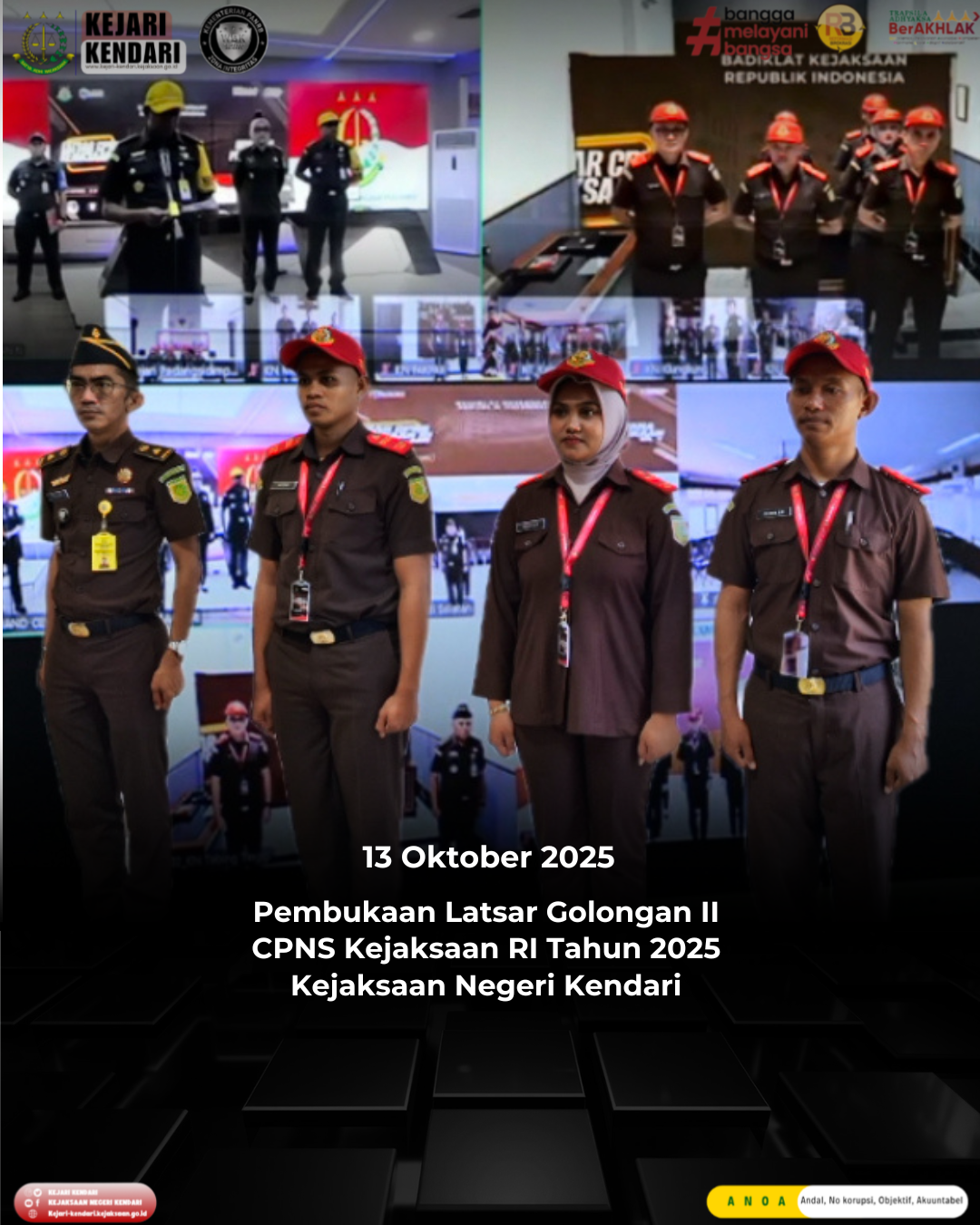 Pembukaan Pelatihan Dasar Latsar) CPNS Golongan II Kejaksaan RI Tahun 2025 pada Kejaksaan Negeri Kendari