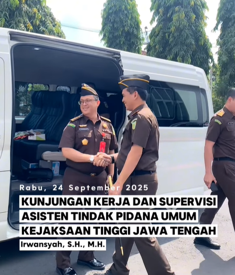 Kunjungan dan supervisi asisten tindak pidana umum Kejakaan Tinggi Jawa Tengah