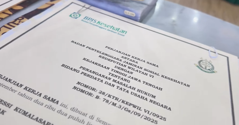 Perjanjian Kerjasama antara Kejaksaan Tinggi Jawa Tengah dengan BPJS Kesehatan Wilayah VI