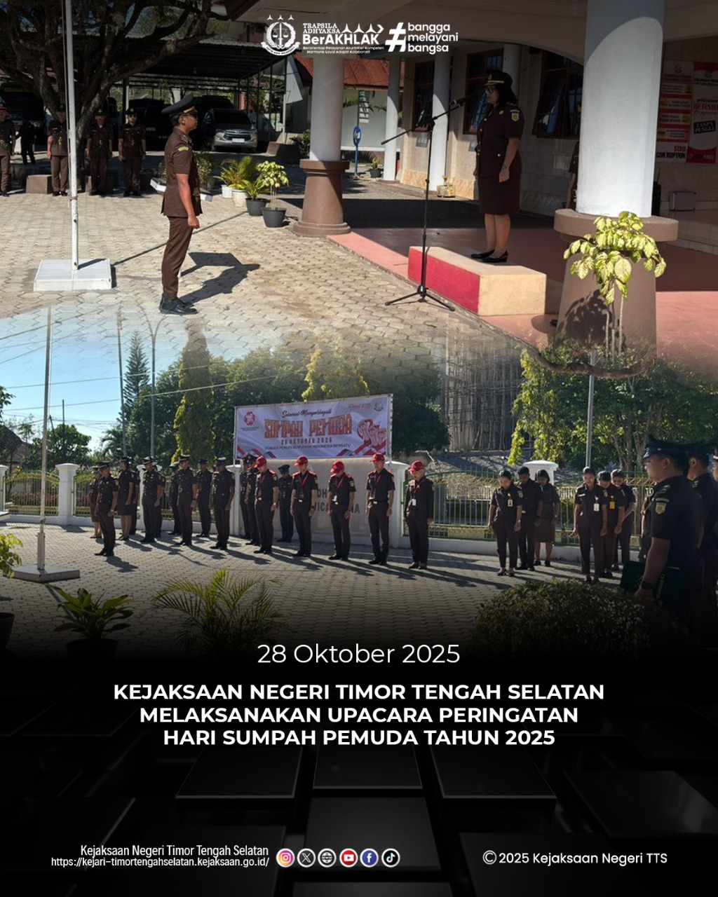 Pelaksanaan Upacara Dalam Rangka Peringatan Hari Sumpah Pemuda Tahun 2025