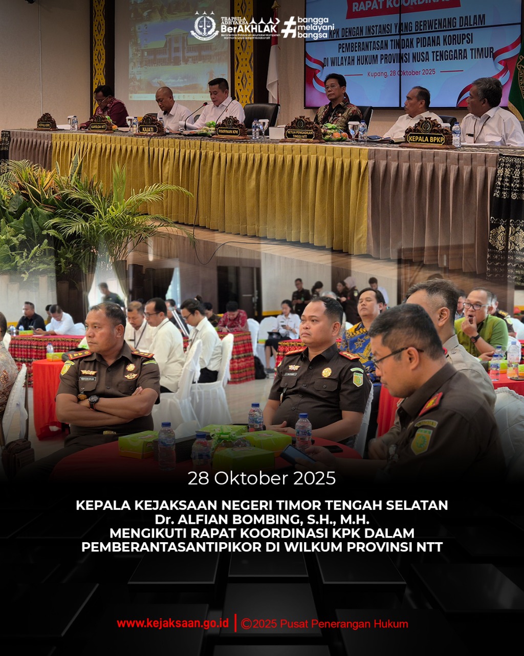 Rapat Koordinasi KPK dalam Pemberantasan Tindak Pidana Korupsi di Wilayah Hukum Provinsi Nusa Tenggara Timur