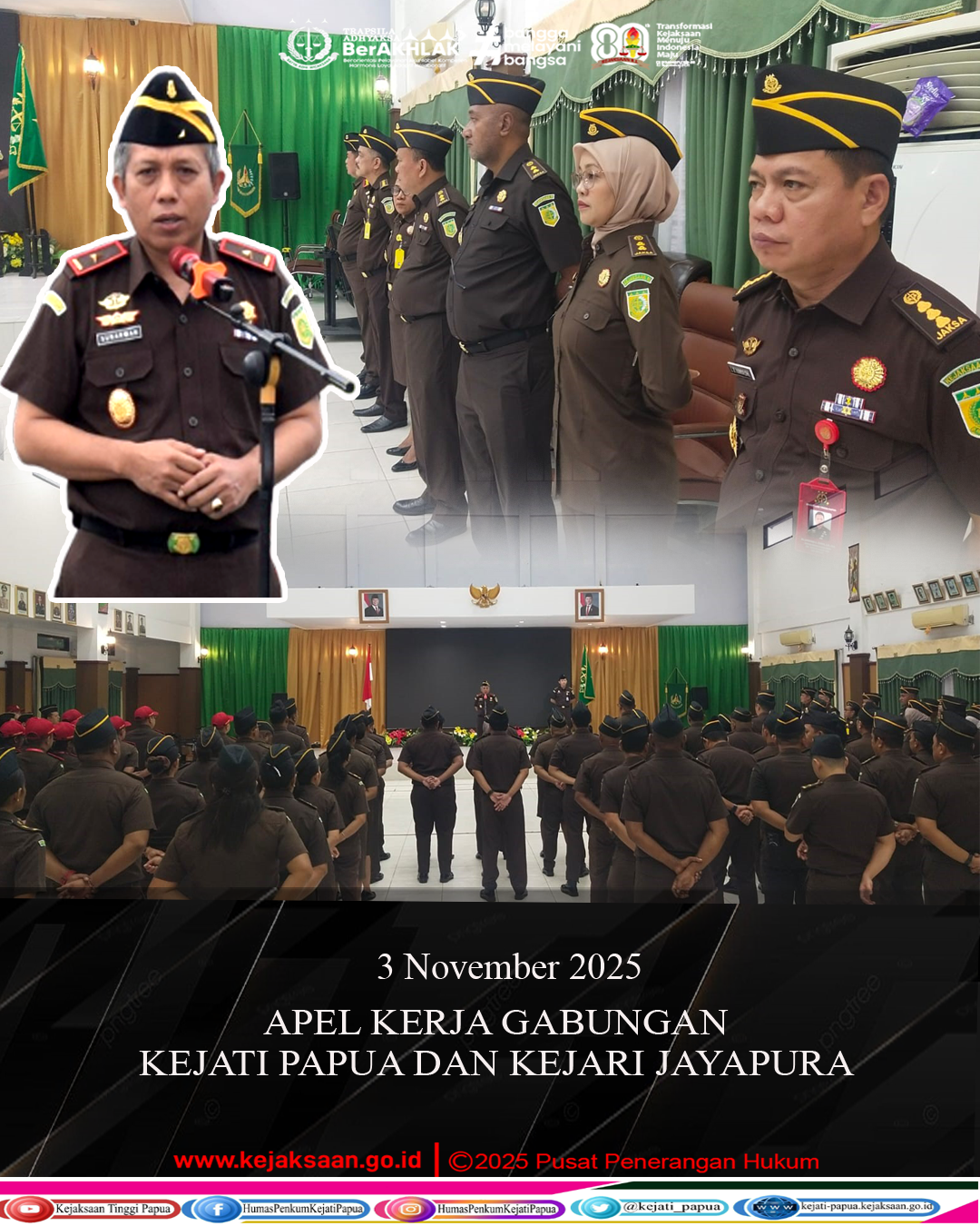 APEL KERJA GABUNGAN KEJATI PAPUA DAN KEJARI JAYAPURA