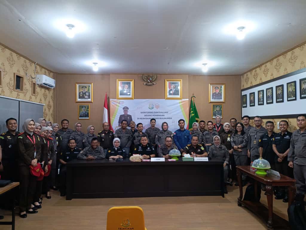 Kejari Kepulauan Selayar Ikuti Monitoring dan Evaluasi bidang Pembinaan se-Sulawesi Selatan