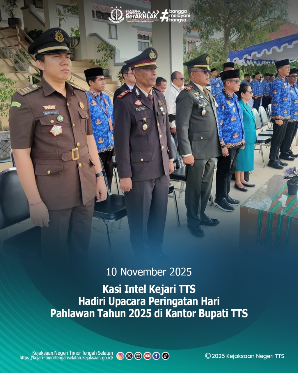 Upacara Peringatan Hari Pahlawan di Kantor Bupati TTS