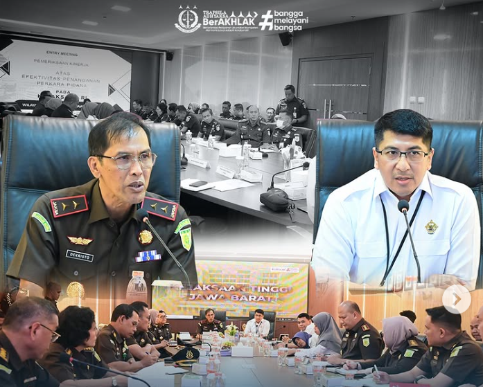 KAJATI JABAR DUKUNG PEMERIKSAAN KINERJA OLEH BPK RI DALAM MENINGKATKAN EFEKTIVITAS PENANGANAN PERKARA PIDANA PADA WILAYAH HUKUM KEJATI JABAR