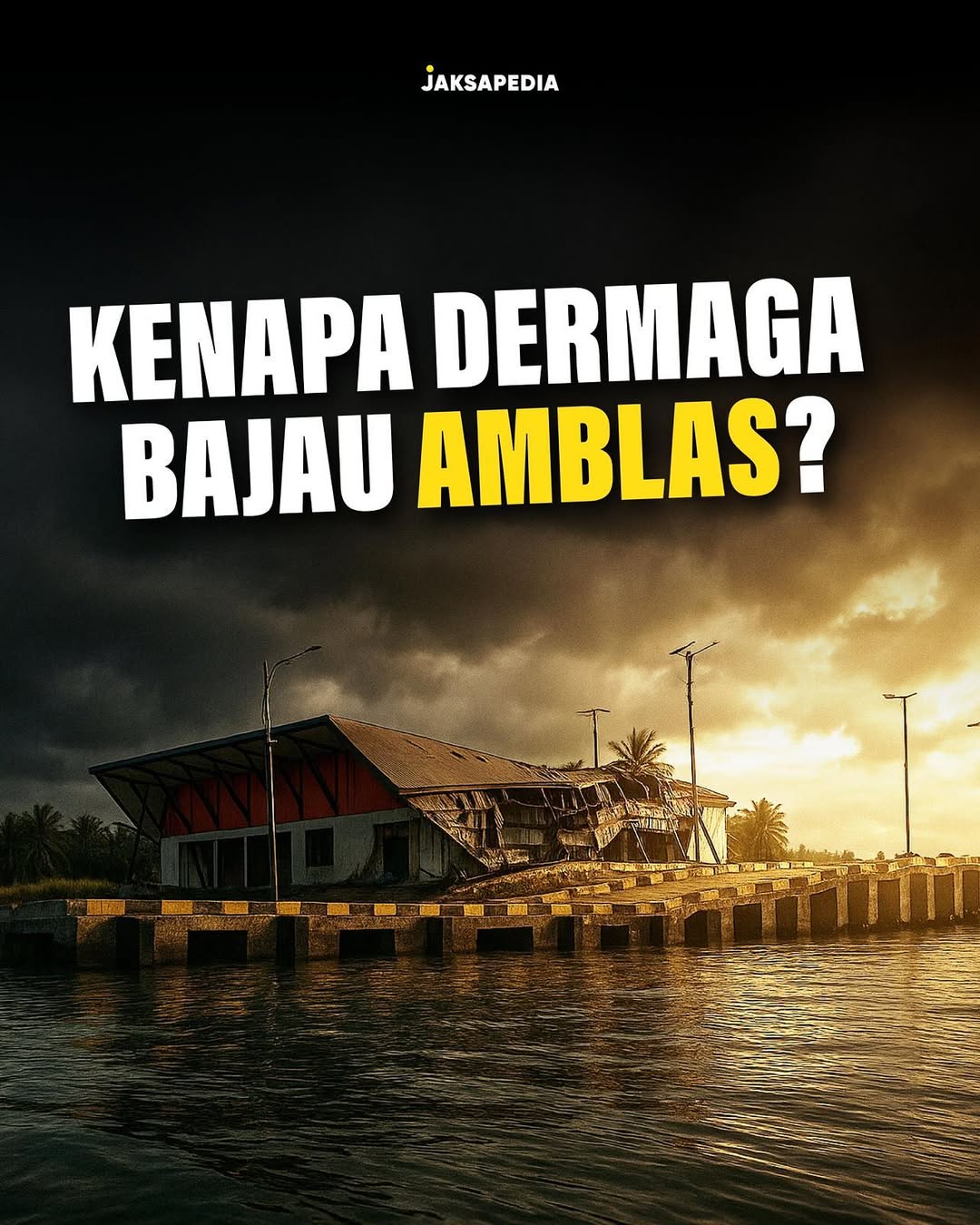 Dermaga Bajau amblas