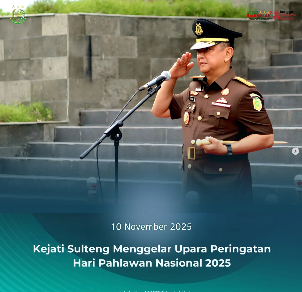 KEJATI SULTENG MENGGELAR UPACARA PERINGATAN HARI PAHLAWAN NASIONAL 2025