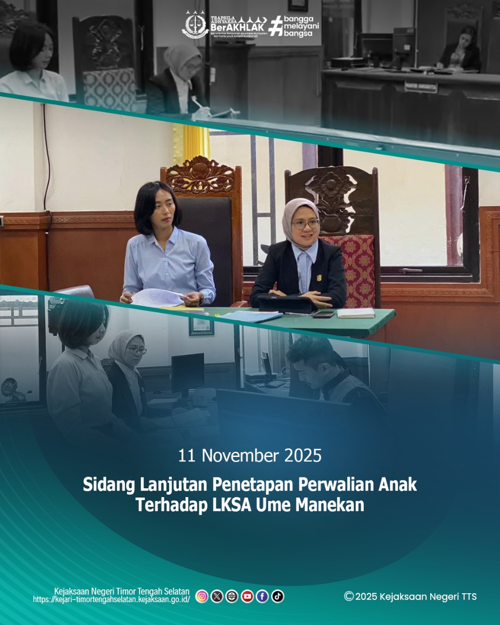 SIDANG LANJUTAN PENETAPAN PERWALIAN ANAK TERHADAP LKSA UME MANEKAN