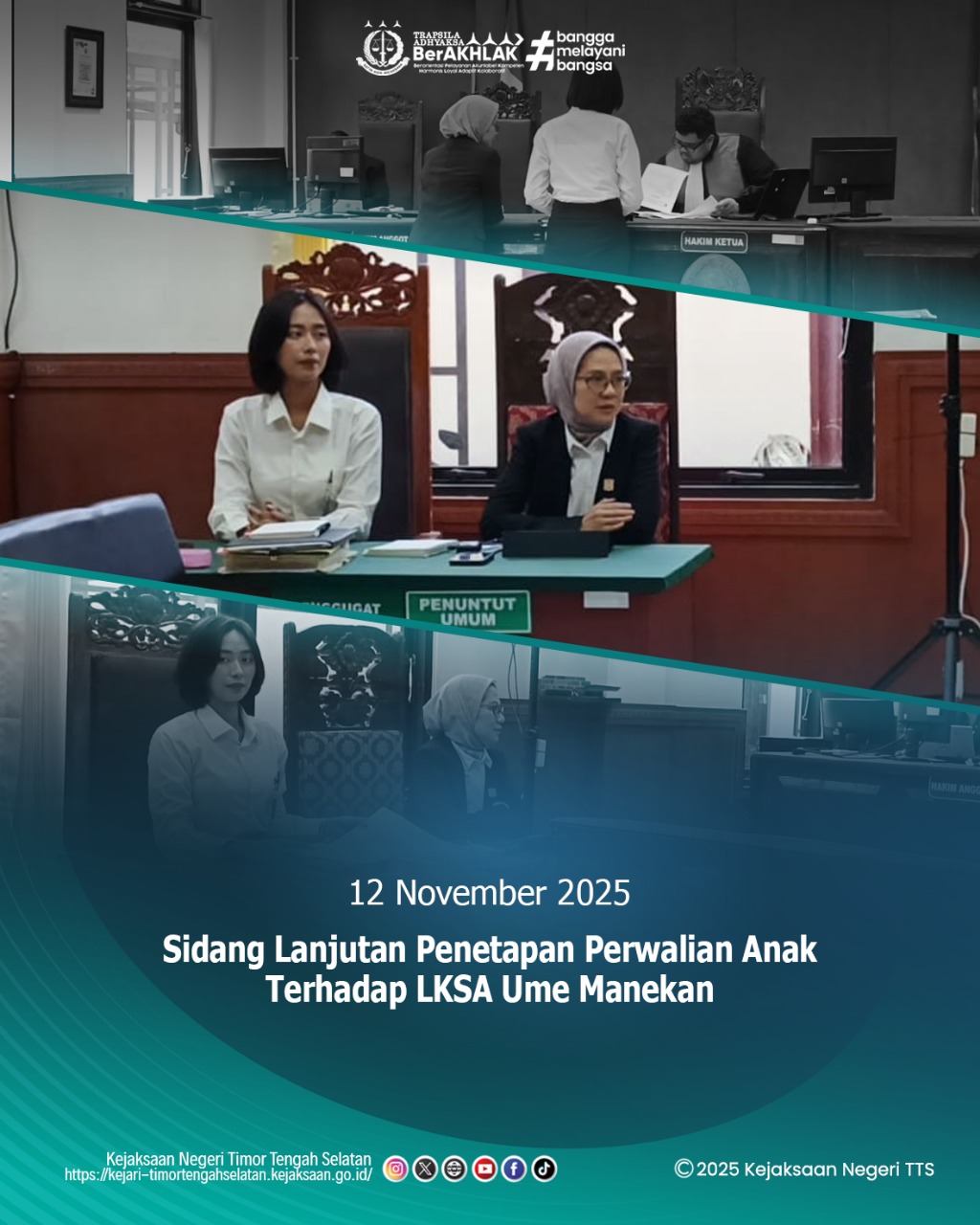Sidang lanjutan Penetapan Perwalian Anak Terhadap LKSA Ume Manekan