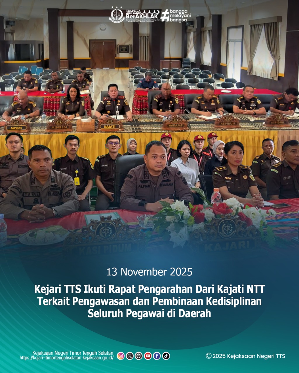 Rapat Pengarahan dari Kepala Kejaksaan Tinggi Nusa Tenggara Timur