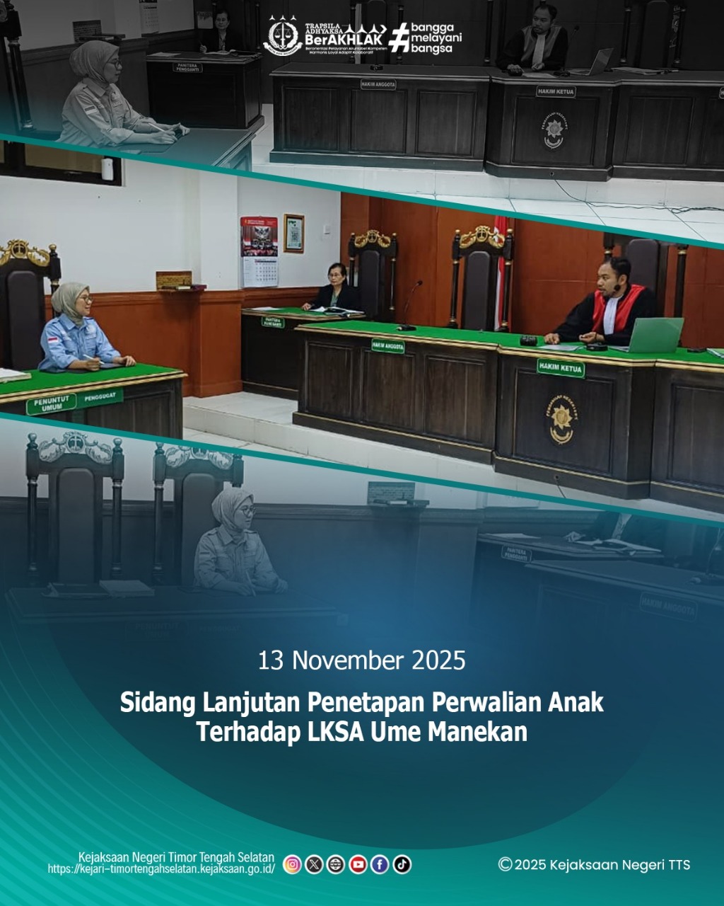 sidang lanjutan Penetapan Perwalian Anak terhadap LKSA Ume Manekan
