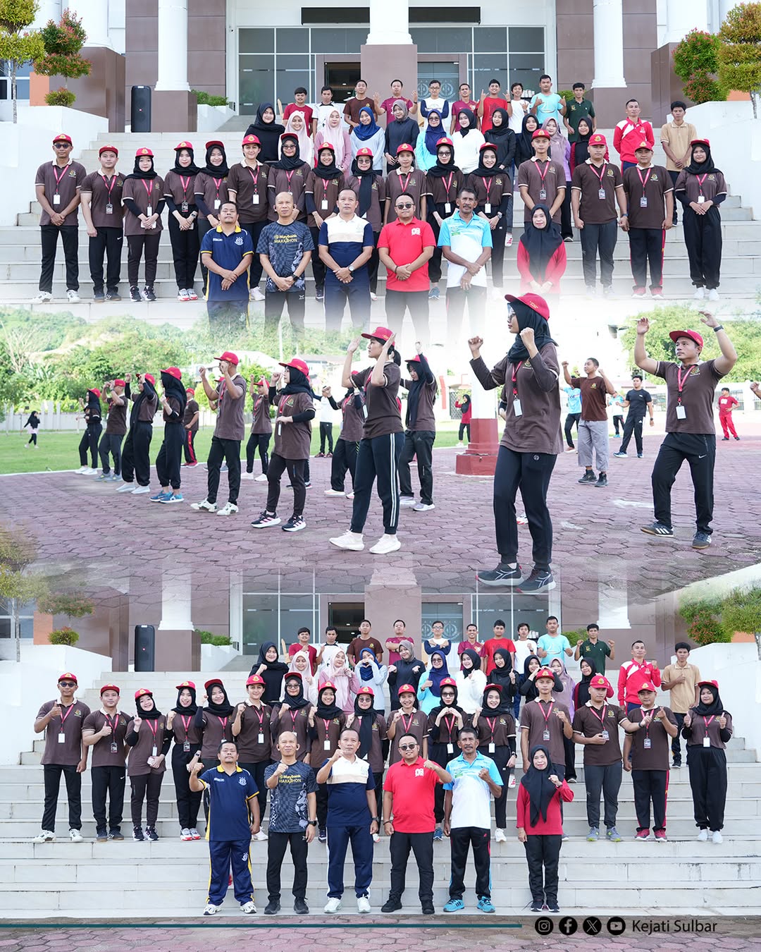 Senam Sehat jajaran Kejaksaan Tinggi Sulawesi Barat