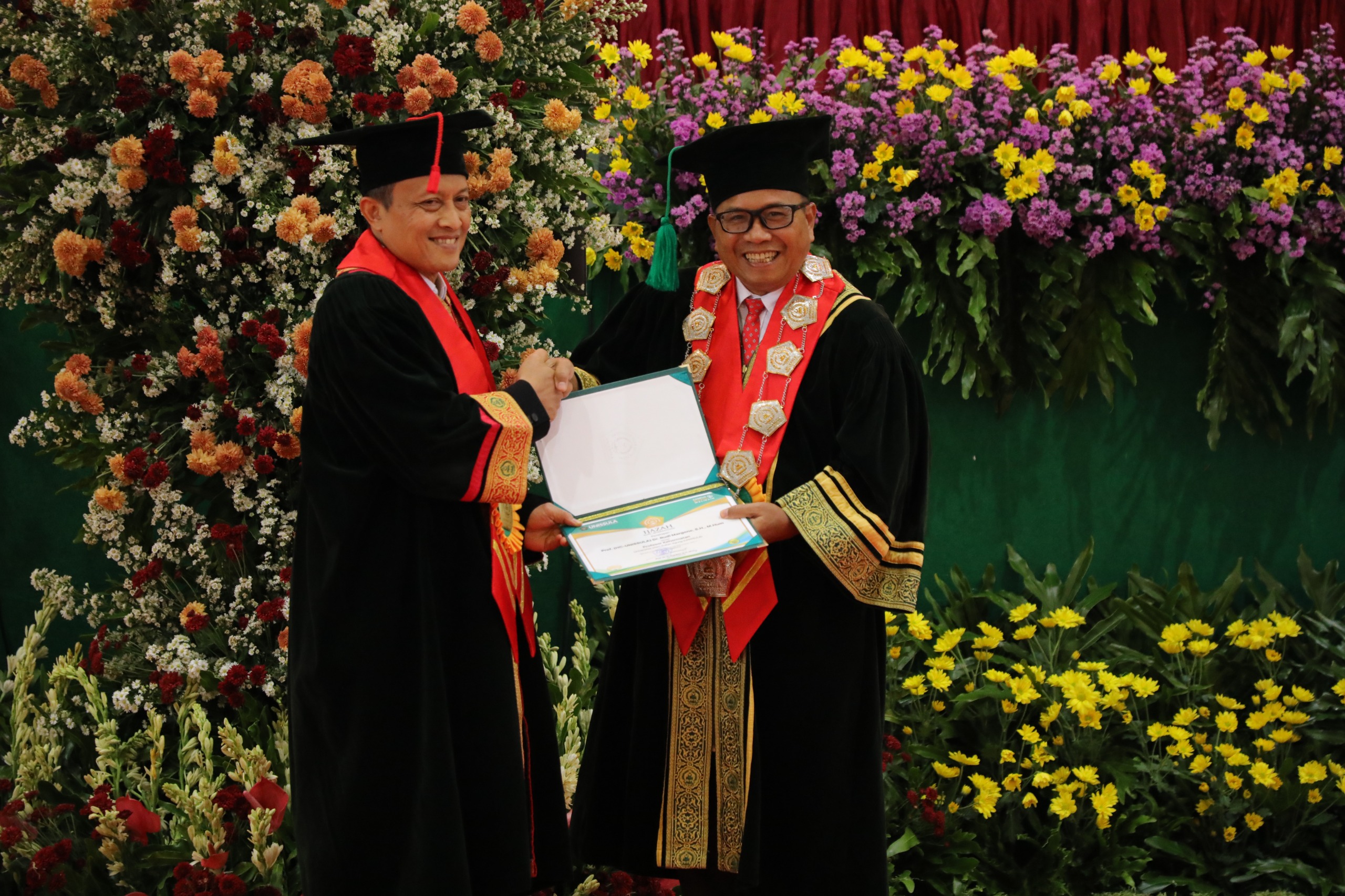 Jaksa Agung Muda Pengawasan Rudi Margono  Dikukuhkan Menjadi Guru Besar Kehormatan  Ilmu Hukum Pidana UNISSULA