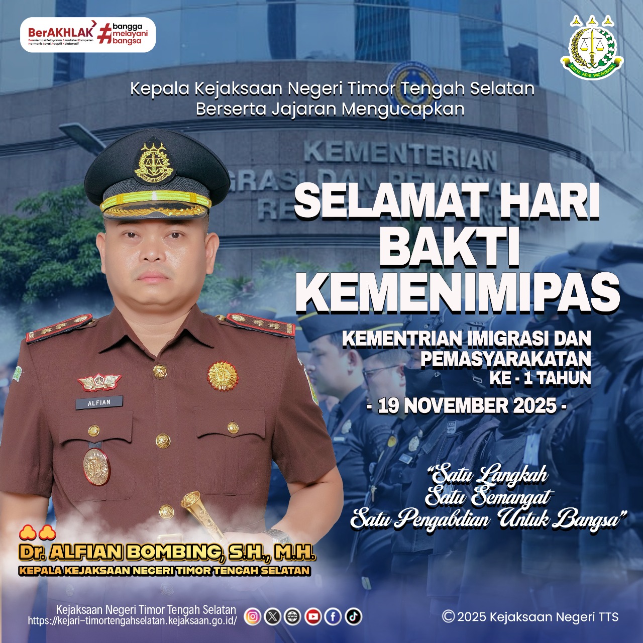selamat Hari Bhakti Kementrian Imigrasi Dan Pemasyarakatan