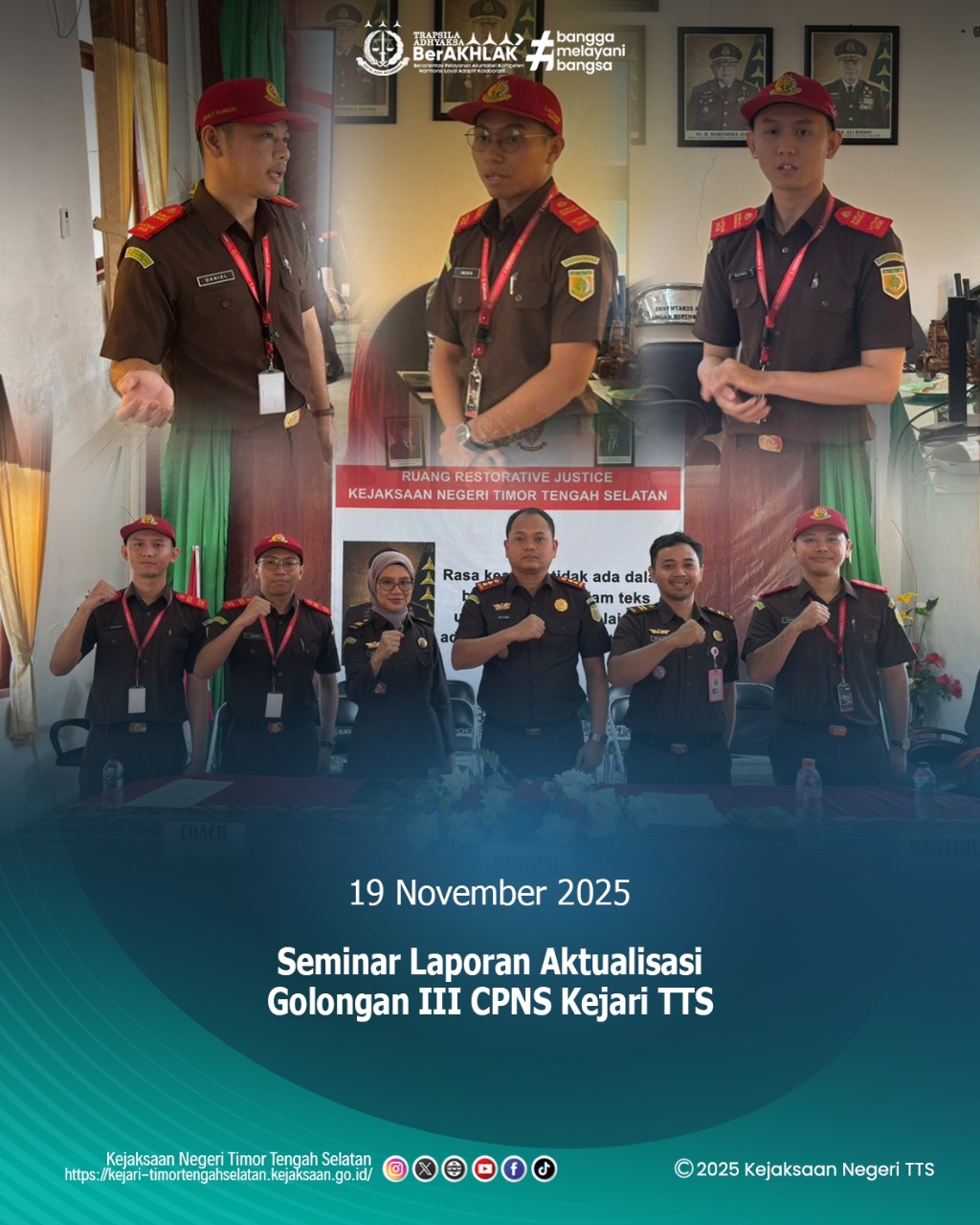 Seminar Laporan Aktualisasi Golongan III CPNS Kejari TTS