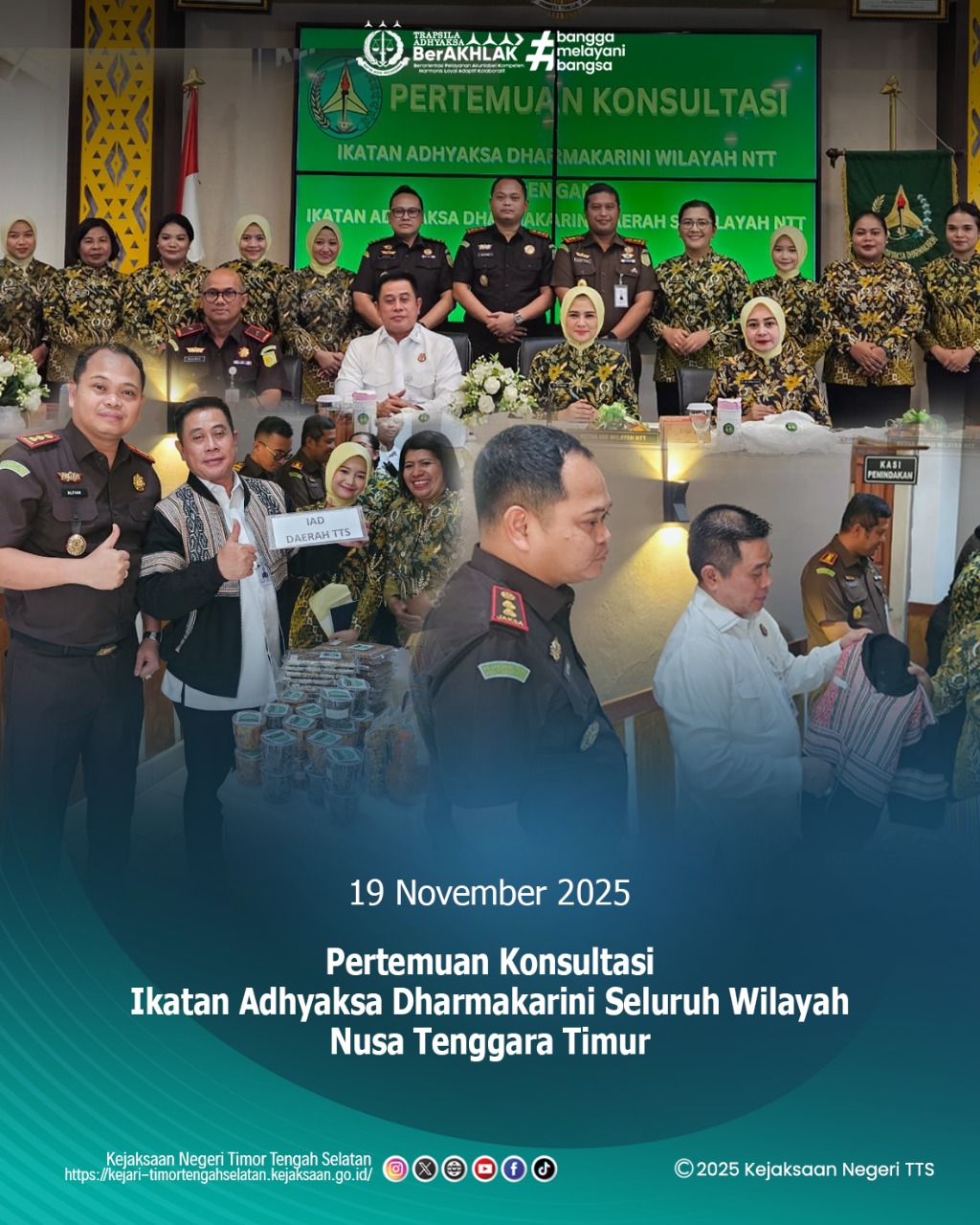 Pertemuan Konsultasi Ikatan Adhyaksa Dharmakarini Wilayah NTT dengan Ikatan Adhyaksa Dharmakarini Daerah se-Wilayah NTT