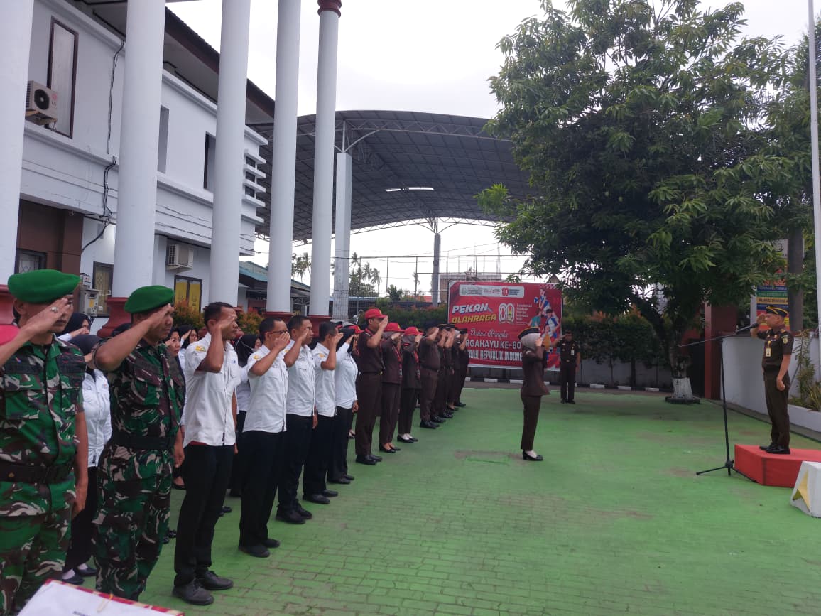 Kasi Datun Pimpin Apel Pagi Kejaksaan Negeri Kepulauan Selayar