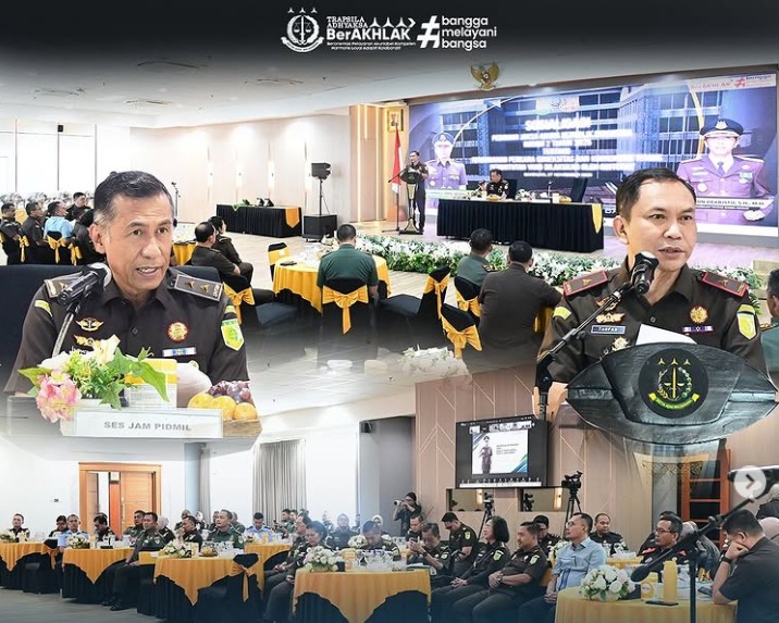 KEJATI JABAR PERKUAT SINERGI PENEGAKAN HUKUM MELALUI SOSIALISASI PELAKSANAAN TUGAS DAN FUNGSI JAKSA AGUNG MUDA BIDANG PIDANA MILITER SESUAI  PEDOMAN JAKSA AGUNG RI NOMOR 2 TAHUN 2025