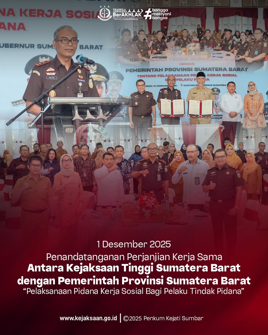 Perjanjian Kerja Sama terkait pelaksanaan pidana kerja sosial bagi pelaku tindak pidana sebagai tindak lanjut dari berlakunya Undang-Undang Nomor 1 Tahun 2023 tentang Kitab Undang-Undang Hukum Pidana KUHP)