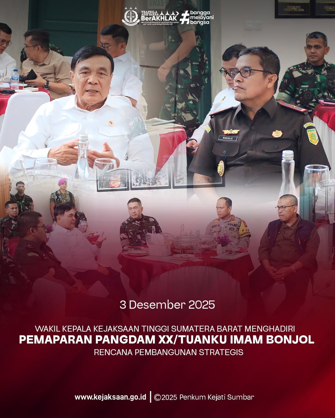 Pemaparan Pangdam XXTuanku Imam Bonjol