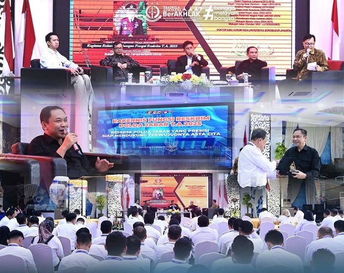 Wakajati Jabar Dr Taufan Zakaria SH MH menghadiri Kegiatan Rakernis Gabungan Fungsi Reskrim Tahun Anggaran 2025