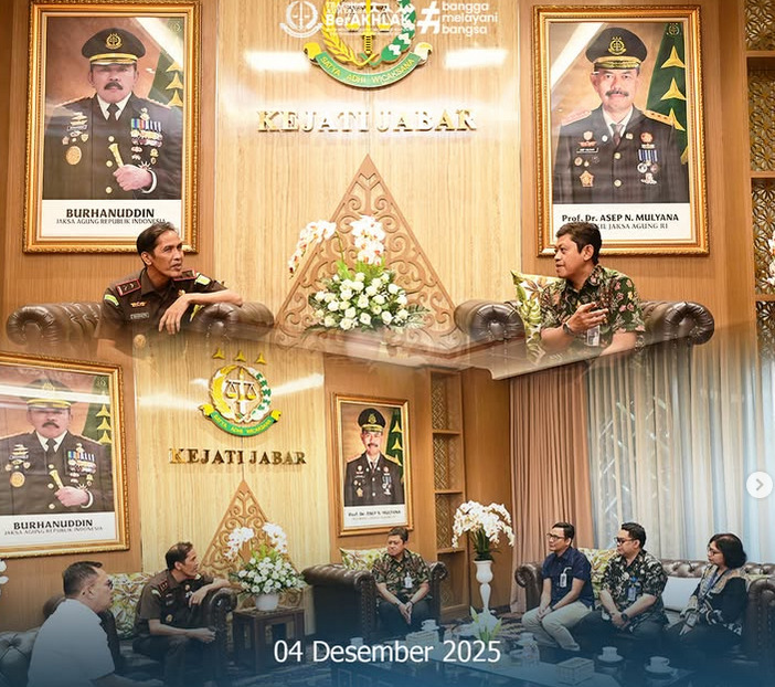 Kajati Jabar menerima Audiensi dari Kepala Perum Perhutani Divisi Regional Jabar  Banten Menjaga Harmonisasi Tugas dan Sinergi Penguatan Penegakan Hukum Kehutanan