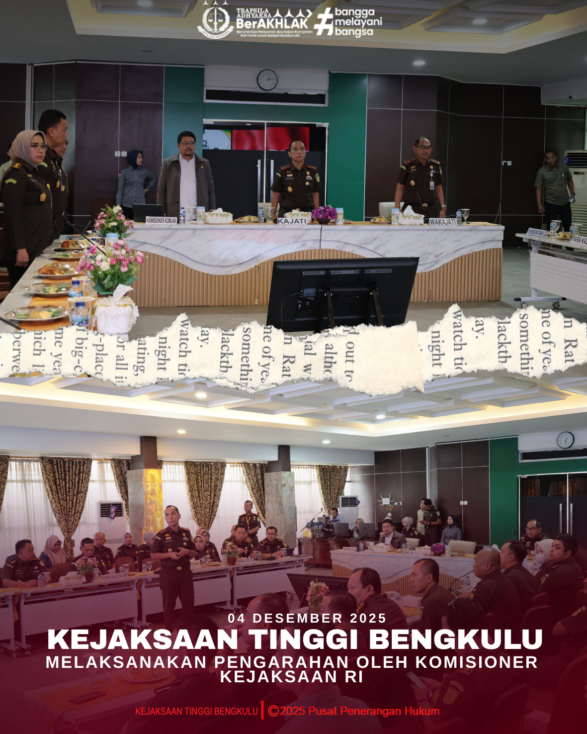 Kejaksaan Tinggi Bengkulu Melaksanakan Pengarahan oleh Komisioner Kejaksaan RI