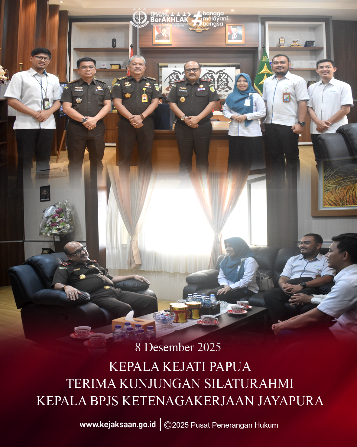 KUNJUNGAN SILATURAHMI  KEPALA BPJS KETENAGAKERJAAN JAYAPURA