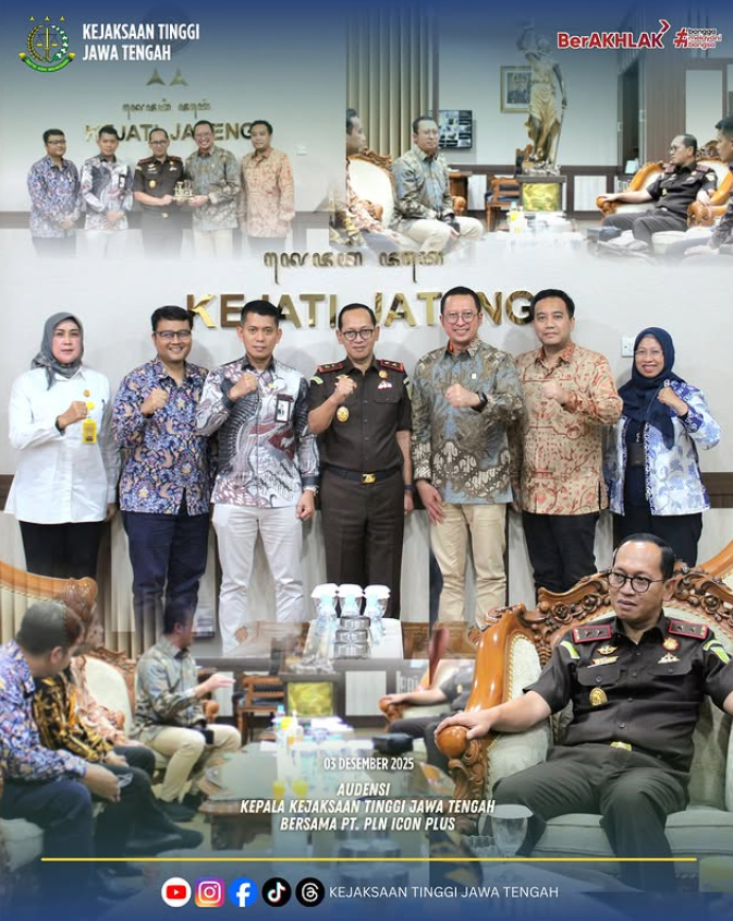 Audiensi Kajati Jateng Bersama PTPLN ICON PLUS