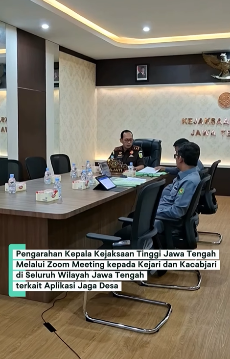 Pengarahan Kepala Kejaksaan Tinggi Jawa Tengah Terkait Aplikasi Jaga Desa