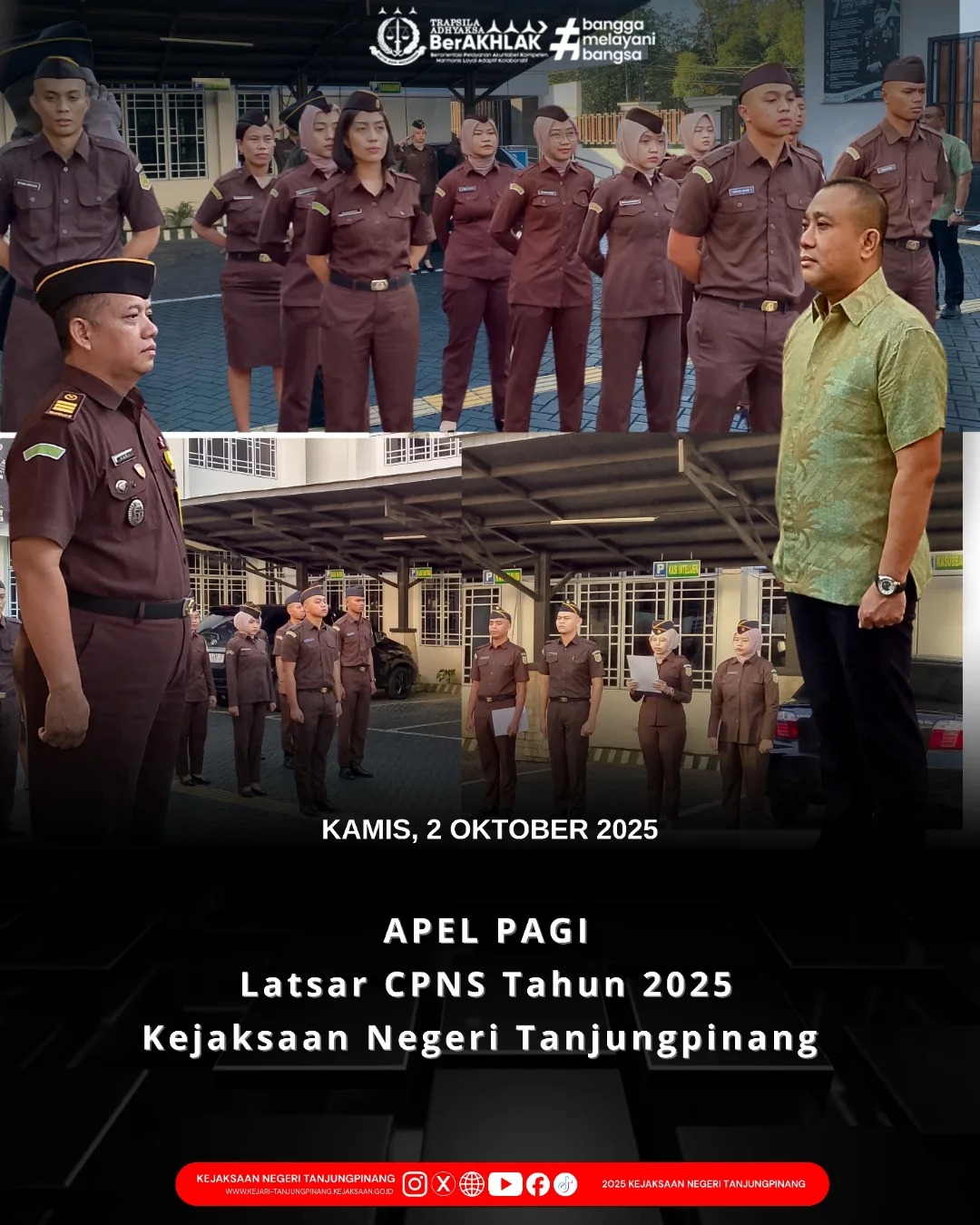 Apel Pagi Latsar CPNS Tahun 2025 Kejaksaan Negeri Tanjungpinang
