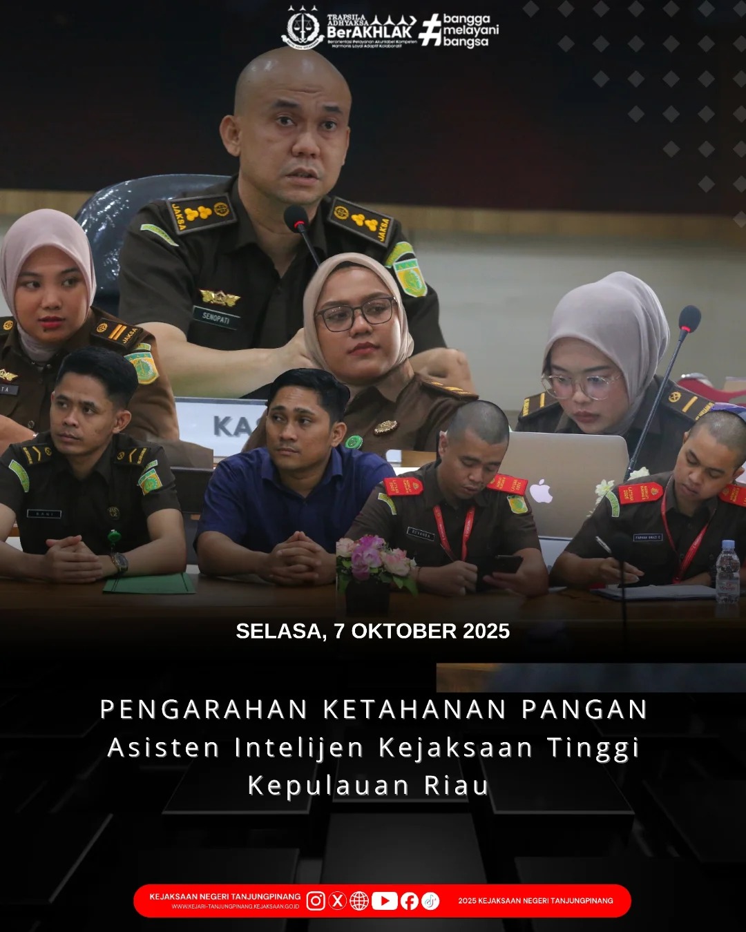 Pengarahan Ketahanan Pangan Asisten Intelijen Kejaksaan Tinggi Kepulauan Riau