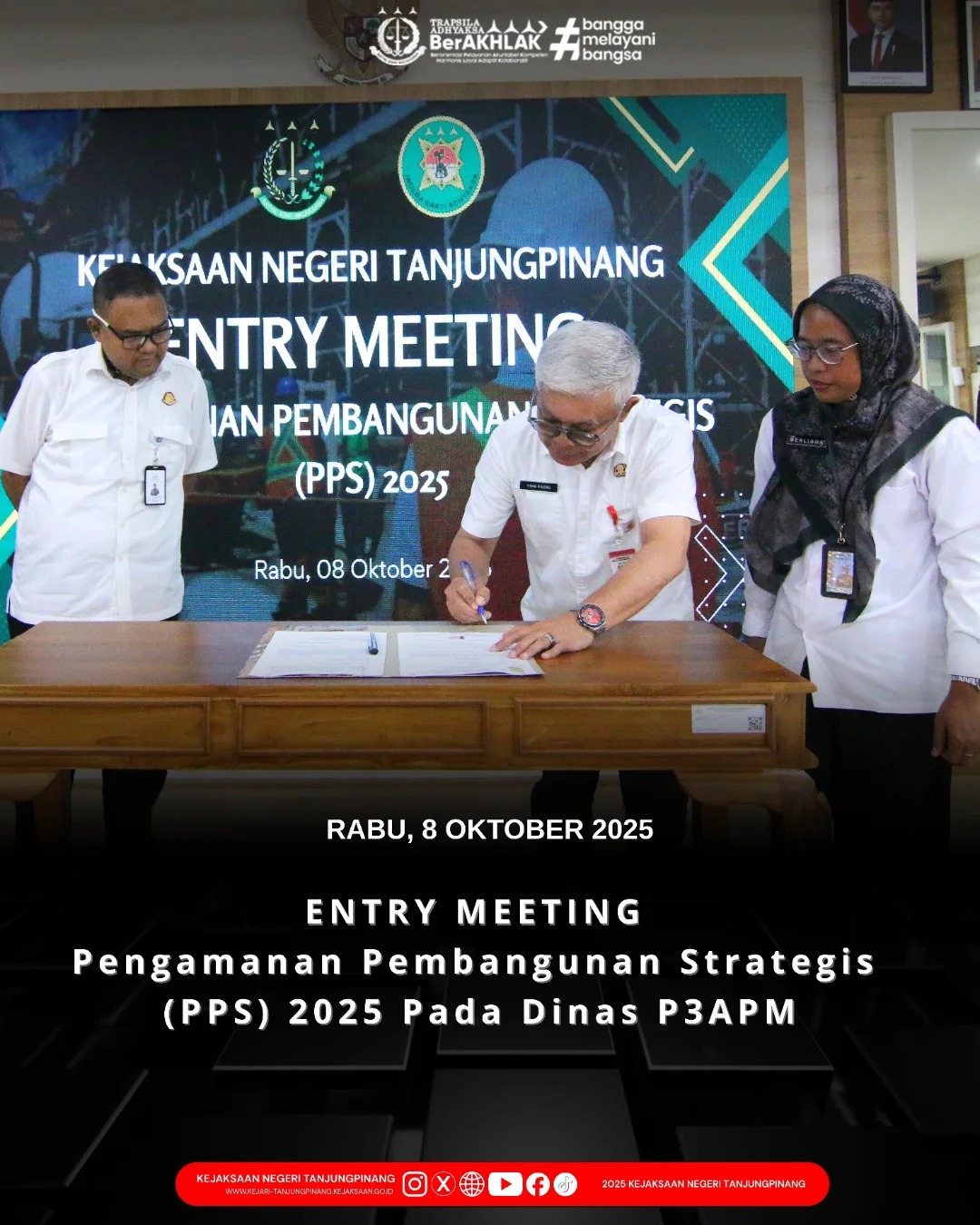 Entry Meeting Pengamanan Pembangunan Strategis PPS) 2025 Pada Dinas P3APM
