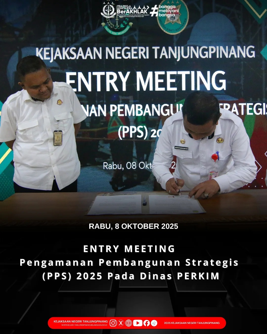 Entry Meeting Pengamanan Pembangunan Strategis PPS) 2025 Pada Dinas Perkim