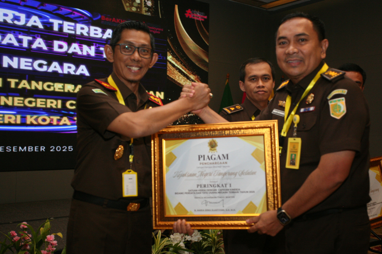 Bidang Datun Tempati Peringkat Pertama Satker Terbaik di Wilayah Hukum Kejati Banten