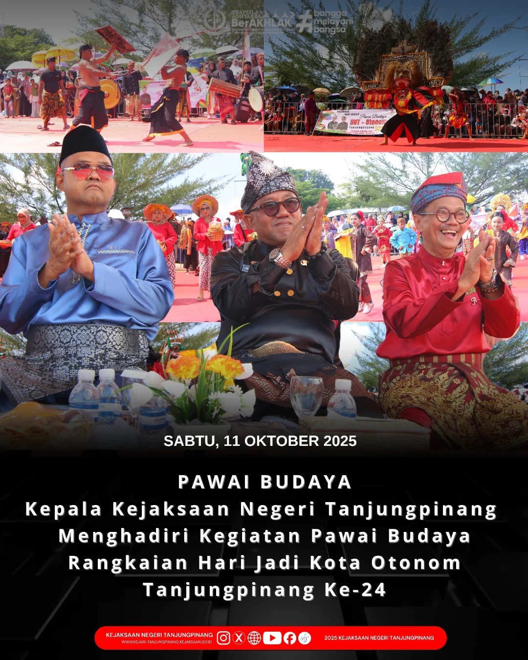 Pawai Budaya Rangkaian Hari Jadi Kota Otonom Tanjungpinang Ke-24