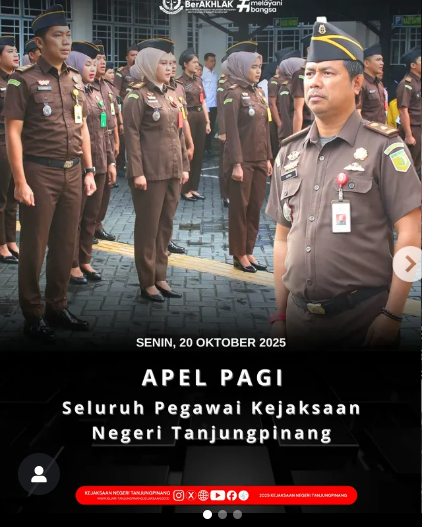 Apel Pagi Seluruh Pegawai Kejaksaan Negeri Tanjungpinang