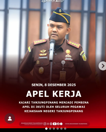 Apel Kerja Rutin Kejaksaan Negeri Tanjungpinang