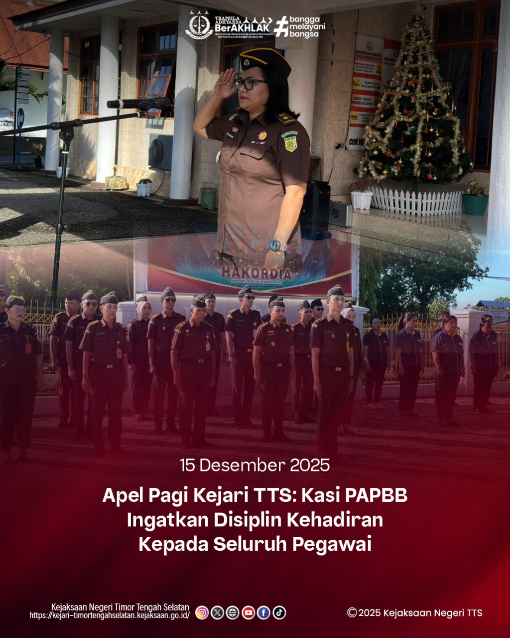 Apel Pagi Senin 15 Desember 2025