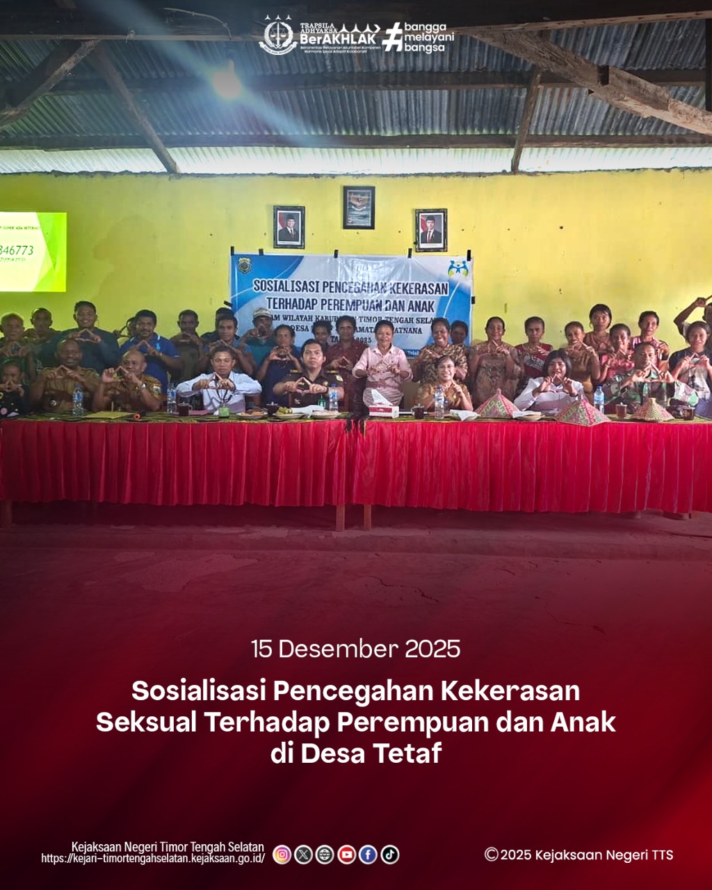 Sosialisasi Pencegahan Kekerasan Seksual Terhadap Perempuan dan Anak di Desa Tetaf